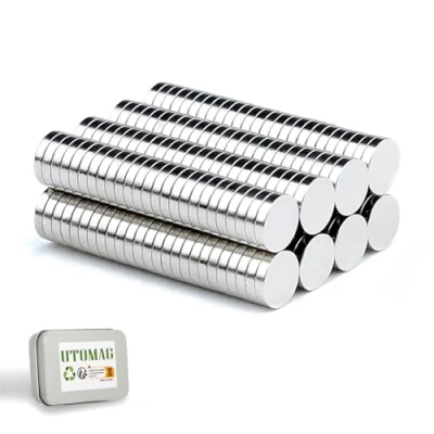 Abbildung von Neodym Magnete, 5 x 1 mm mit Aufbewahrungs Box, Ultra Starke Mini Permanent Magneten, Runde Klein Magnets für Whiteboard, Pinnwand, Magnettafel, Kühlschrank, Tür, Karte, Bildschirm (200 Stück)