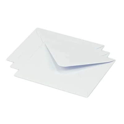 Abbildung von Clairefontaine 60146C Packung mit 20 Umschlägen Pollen 12,5x13,8 cm, 120g, gefüttert, ideal für Einladungen und Korrespondenz, Premium glattes Papier, Blau, 1 Pack