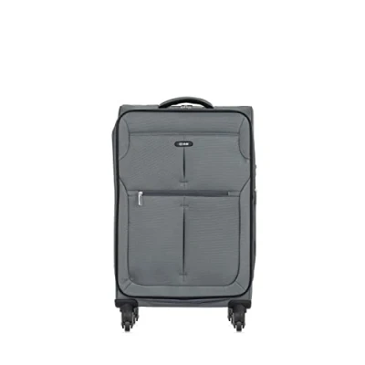 Abbildung von OCHNIK Großer Koffer Softcase Material: Nylon Farbe: Grau Größe: L Maße: 79x46,5x32 cm Fassungsvermögen: 89l hohe Qualität