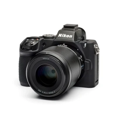 Abbildung von easyCover Silikon Kameratasche Schutz für Ihre Kamera Nikon Z50 II Schwarz