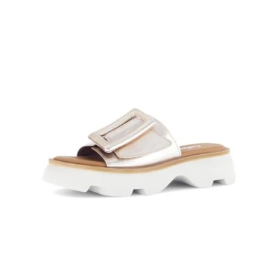 Abbildung von Gabor Damen Pantoletten, Frauen Slipper,Schlupfschuhe,schluepfschuhe,Slides,Slip ons,Backless Slipper,Gartenschuhe,Puder,41 EU / 7.5 UK
