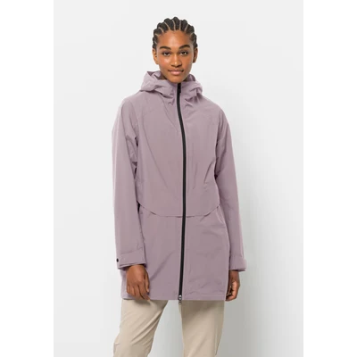 Abbildung von Jack Wolfskin Mainkai LONG Outdoorjacke, Damen, Größe: XL, Quail