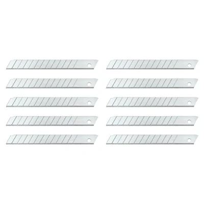 Abbildung von Wedo 789 Ersatzklingen Abbrechklingen (für handelsübliche Cutter, Carbonstahl, 9 mm, Etui) 10 Stück, silber