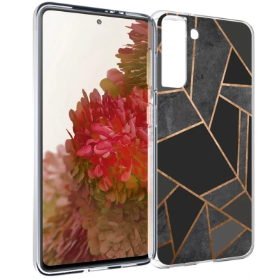 Abbildung von Samsung Galaxy S21 Hülle Silikon iMoshion Soft Case/Backcover Handyhülle Schwarz