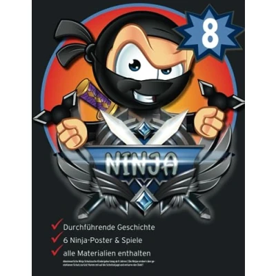 Abbildung von Abenteuerliche Ninja Schatzsuche Kindergeburtstag ab 8 Jahren: die Ninjas erobern den gestohlenen Schatz zurück! Komm mit auf Schnitzeljagd und entlarve Dieb!! (Bravo Schatzsuche)