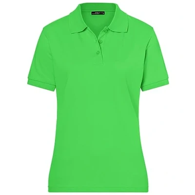 Abbildung von James &amp; Nicholson Damenpolo Classic Feines Piqué Poloshirt mit gestrickten Bündchen Farbe: Lime Green Grösse: S