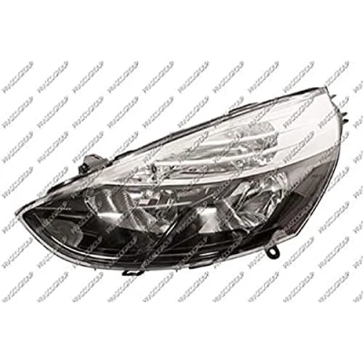 Abbildung von PRASCO RN3294924 Scheinwerfer links H7/H1 schwarz mit Stellmotor für LWR RENAULT: Clio 4 Schrägheck, Grandtour