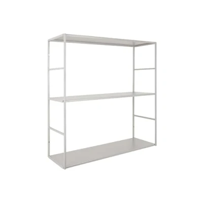 Abbildung von Present Time Wandregal Level Warm Grey 60x16x45cm Platz Eisen Regal Wand Küchenregal Hängend