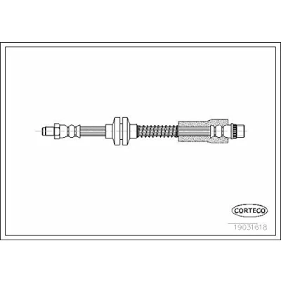 Abbildung von CORTECO 19031618 Bremsschläuche Vorderachse 420