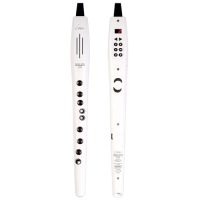 Abbildung von Carry on Digitales Blasinstrument 2 Plus 20 Stimmen, eingebauter USB Akku, Kopfhörerausgang für lautloses Üben, Midi Over Bluetooth Digital Recorder Weiß