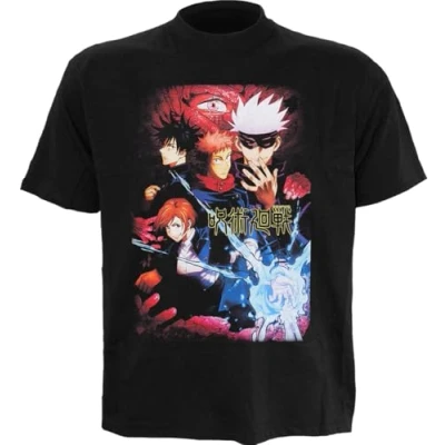 Abbildung von Henry Tiger Jujutsu Kaisen Power Tshirt print, Herren, Größe: Large, Black