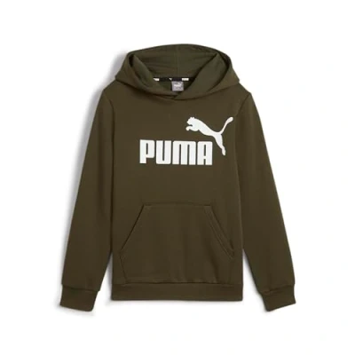 Abbildung von PUMA ESS Big Logo Hoodie FL B, Jungen Schweiß, Dark Olive, 586965
