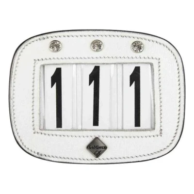 Abbildung von LeMieux Kopfnummern Saddle Pad Diamant Weiß
