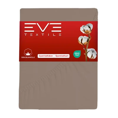 Abbildung von EVE Textile Spannbettlaken hellbraun