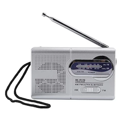Abbildung von Radio, tragbare Multifunktions Kompakt Minitasche AM/FM BC R119 Radio Lautsprecherempfänger Teleskopantenne