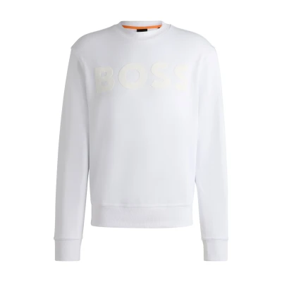 Abbildung von BOSS Webasiccrew Sweatshirt, Herren, Größe: 5XL, White