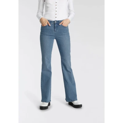 Abbildung von AJC High waist Jeans, in Flared Form im 5 Pocket Style