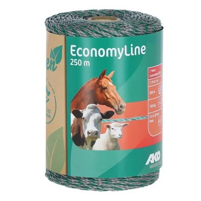 Abbildung von Ako Draht EconomyLine Grün/Grau 250m