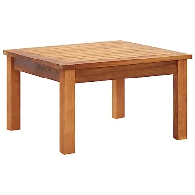 Abbildung von vidaXL Akazienholz Massiv Garten Couchtisch Beistelltisch Gartentisch Gartenmöbel Tisch Holztisch Teetisch Kaffeetisch Balkontisch 60x60x36cm