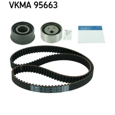 Abbildung von SKF VKMA 95663 Zahnriemensatz 140 mit abgerundetem Zahnprofil MITSUBISHI: COLT 6, 5