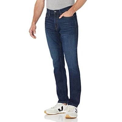 Abbildung von Amazon Essentials Herren Stretchjeans, athletische Passform, Indigo Waschung, 36W / 31L
