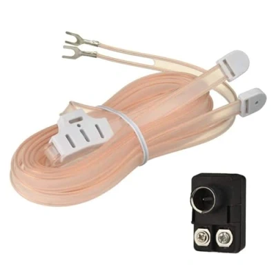 Abbildung von Bingfu FM UKW Zimmerantenne Wurfantenne T Formation Kabelantenne und 300 auf 75 Ohm F Stecker Transformator Adapter für Verbesserten Stereoempfang