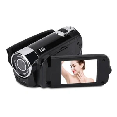 Abbildung von VBESTLIFE Full HD 270 Rotation 720P 16X High Definition Digital Camcorder Video DV Kamera(schwarz)