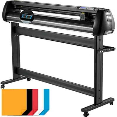 Abbildung von VEVOR Schneideplotter 1350 mm Schnittbreite Plottermaschine, 10 800 mm/s Folienschneider, 3 Klingen Folienplotter Cutting Plotter Foliendrucker mit Signmaster Software für Schilder &amp; Dekorationen