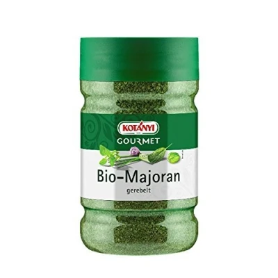 Abbildung von Kotanyi Bio Majoran gerebelt Gewürze für Großverbraucher und Gastronomie Gourmetdose, 130 g