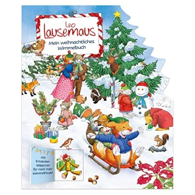 Abbildung von Leo Lausemaus Mein weihnachtliches Wimmelbuch: Papp Wimmelbuch mit Klappen zum Entdecken ab 3 Jahre