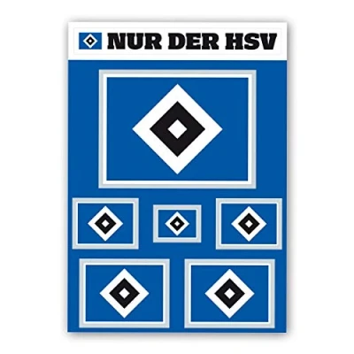 Abbildung von Hamburger SV Aufkleber HSV Set &#039;Raute&#039;