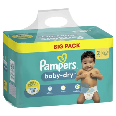 Abbildung von Pampers® Windeln Baby Dry Größe 2 90ST für Neugeborene (0 3 Monate)