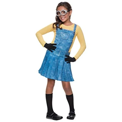 Abbildung von Rubie&#039;s Offizielles „Ich Einfach unverbesserlich“ Kostüm für Kinder, weiblicher Minion, Größe S Halloween