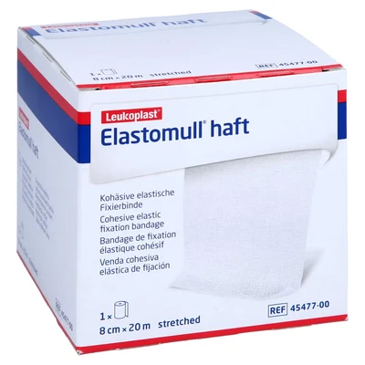Abbildung von Elastomull haft 8 cmx20 m Fixierbinde 1 St