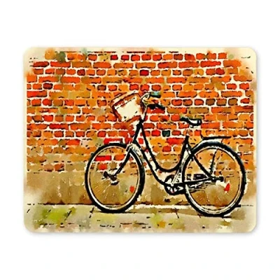 Abbildung von Gaming Mouse pad, Maus Pads Digitale Aquarelle Fahrrad ziegelwände Mousepad Spiel