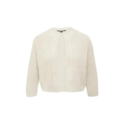 Abbildung von comma Strickjacke, Damen, Größe: 36, Helles beige