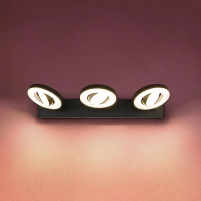 Abbildung von LEDVANCE DECOR SPOT SATURN, 29W, 690lm, schwarz, Spotleuchte, verstellbare Köpfe, vielseitig anwendbar, Innenraumspot, 3 stufige Farbtemperaturregulierung, hochwertiges Gehäuse