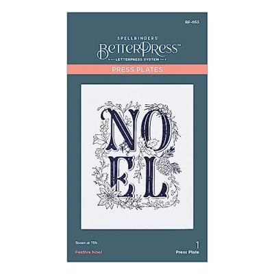 Abbildung von Spellbinders Festive Noel Press Plate (BP 053)