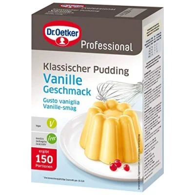 Abbildung von Dr. Oetker Professional Klassischer Pudding mit Vanille Geschmack, Puddingpulver in 1 kg Packung