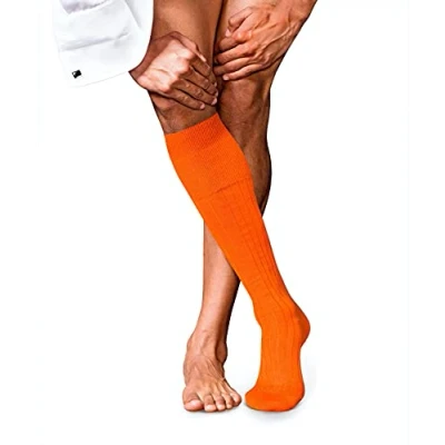 Abbildung von Falke NO. 2 Finest Cashmere Kneehigh Kniestrümpfe, Herren, Größe: 45/46, Ziegel