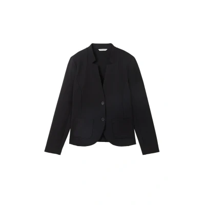 Abbildung von TOM Tailor Ottoman Structure Blazer, Damen, Größe: 3XL, Deep black