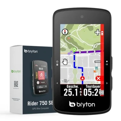 Abbildung von Bryton Rider 750SE 2.8&quot; Farb Touchscreen GPS Fahrradcomputer mit Offline EU Karte und Navigation