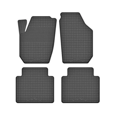 Abbildung von Gummimatten Fußmatten 1.5 cm Rand kompatibel mit Toyota HILUX VII (Bj. ab 2005) ideal angepasst 4 Teile EIN Set