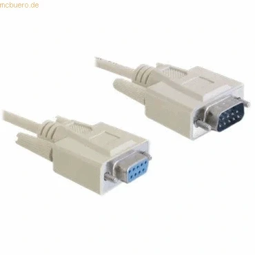 Abbildung von Delock Kabel RS 232 Seriell Sub D9 Stecker / Buchse 2 m