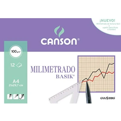Abbildung von Canson 406323 Millimeterpapier, 12 Blatt