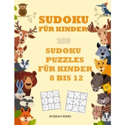 Abbildung von Sudokubuch für Kinder: 200 Sudoku Rätsel Kinder Alter: 8 12