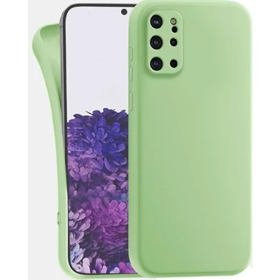 Abbildung von MyGadget Hülle kompatibel mit Samsung Galaxy S20 Plus robuste Handyhülle TPU Case Slim Silikonhülle Back Cover Kratzfest Schutzhülle Matt Grün