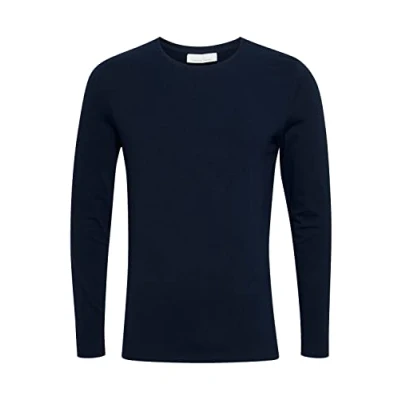 Abbildung von Casual Friday Cftheo Langarmshirt, Herren, Größe: Large, Navy blazer