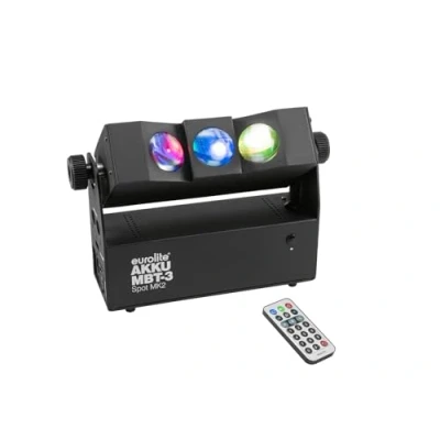 Abbildung von EUROLITE Akku MBT 3 Spot MK2 Lichtfächer für besondere Uplighting und Beameffekte mit Spezialprodukt Beleuchtung Show Effekte