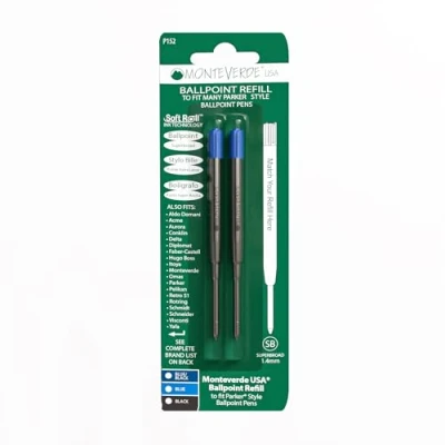 Abbildung von Monteverde Soft Kugelschreibermine (Parker) Superbroad Blue 2 Pc